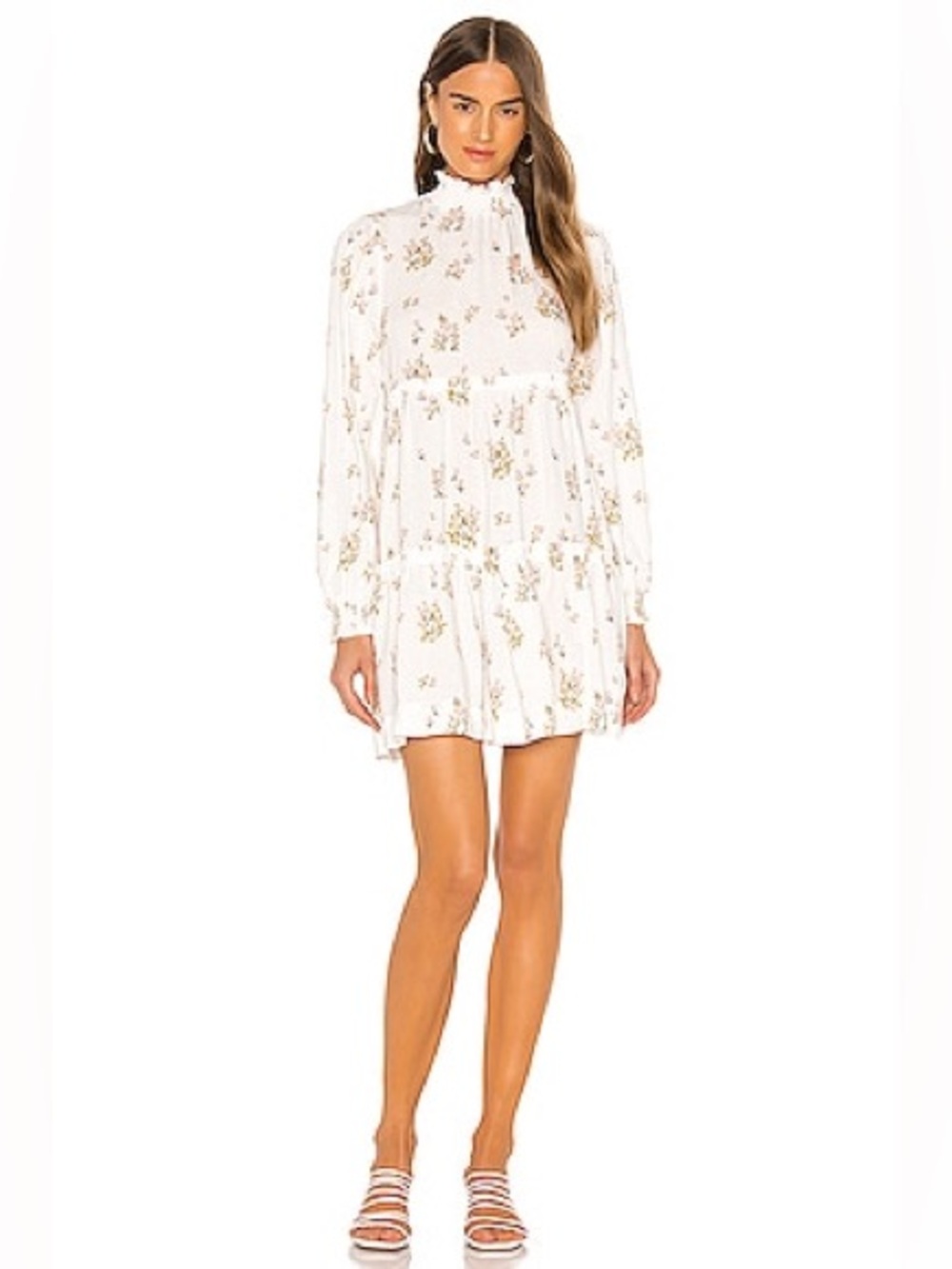 Free People Petit Fours Mini Dress Ivory S